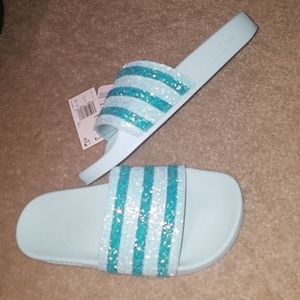 adidas Adilette Glitter Slide Sandals